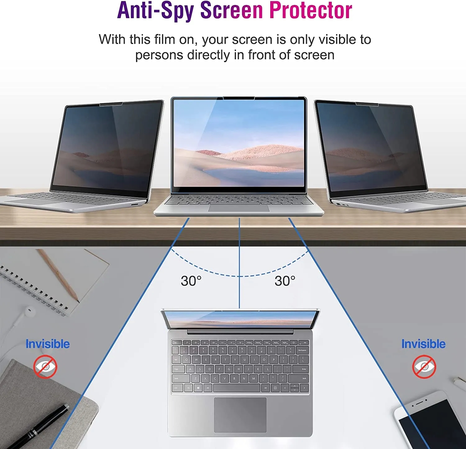 Anti-peep Screen Protector for - Monitor Privacy Filter avaliação e preço