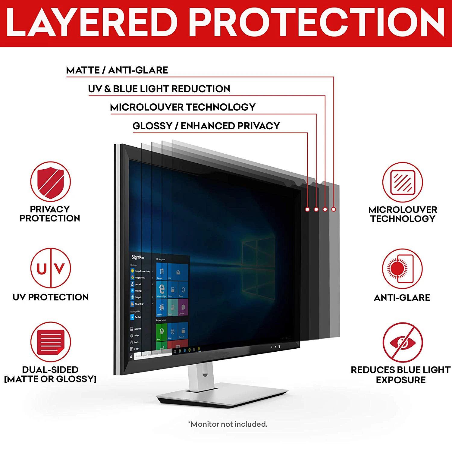 Large Size Privacy Screen Prot - Monitor Privacy Filter avaliação e preço