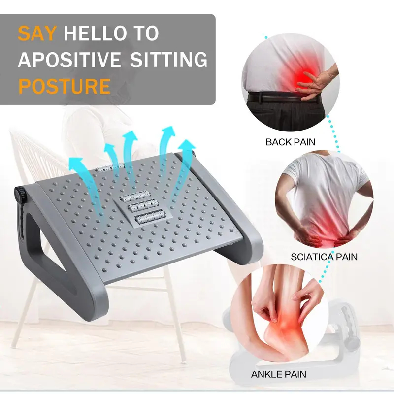 Adjustable Under Desk Foot Res - Office Furniture Wholesale avaliação e preço