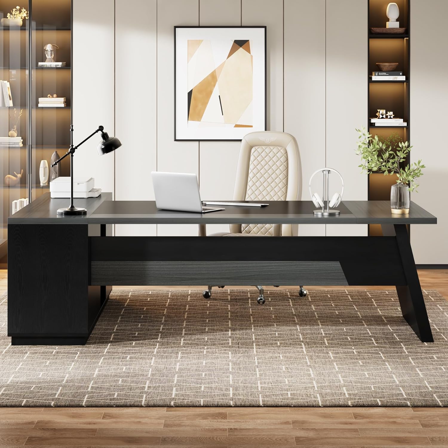 L-Shaped Executive Desk 78in M - Office Furniture Wholesale avaliação e preço