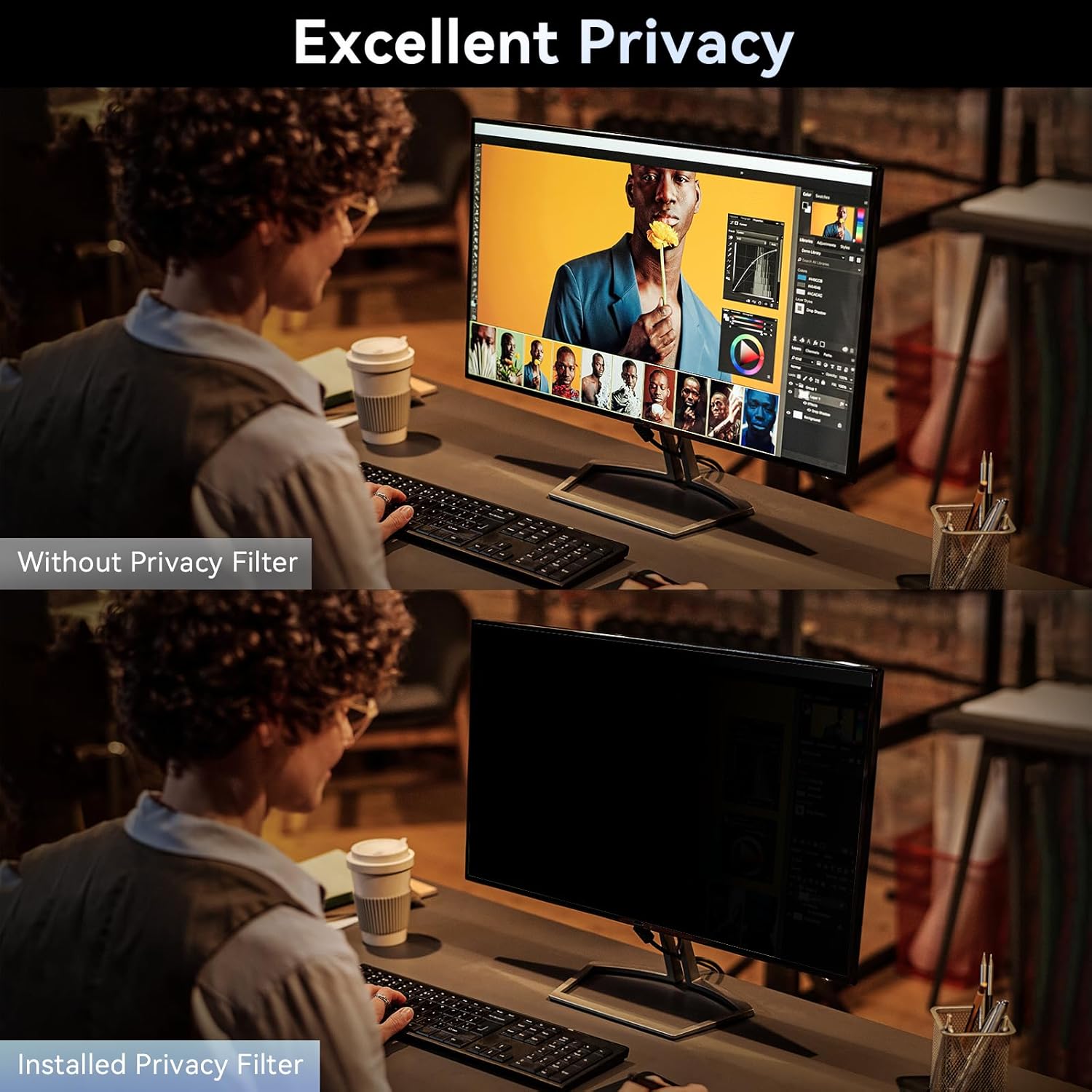[2 Pack]32 Inch Computer Priva - Monitor Privacy Filter avaliação e preço