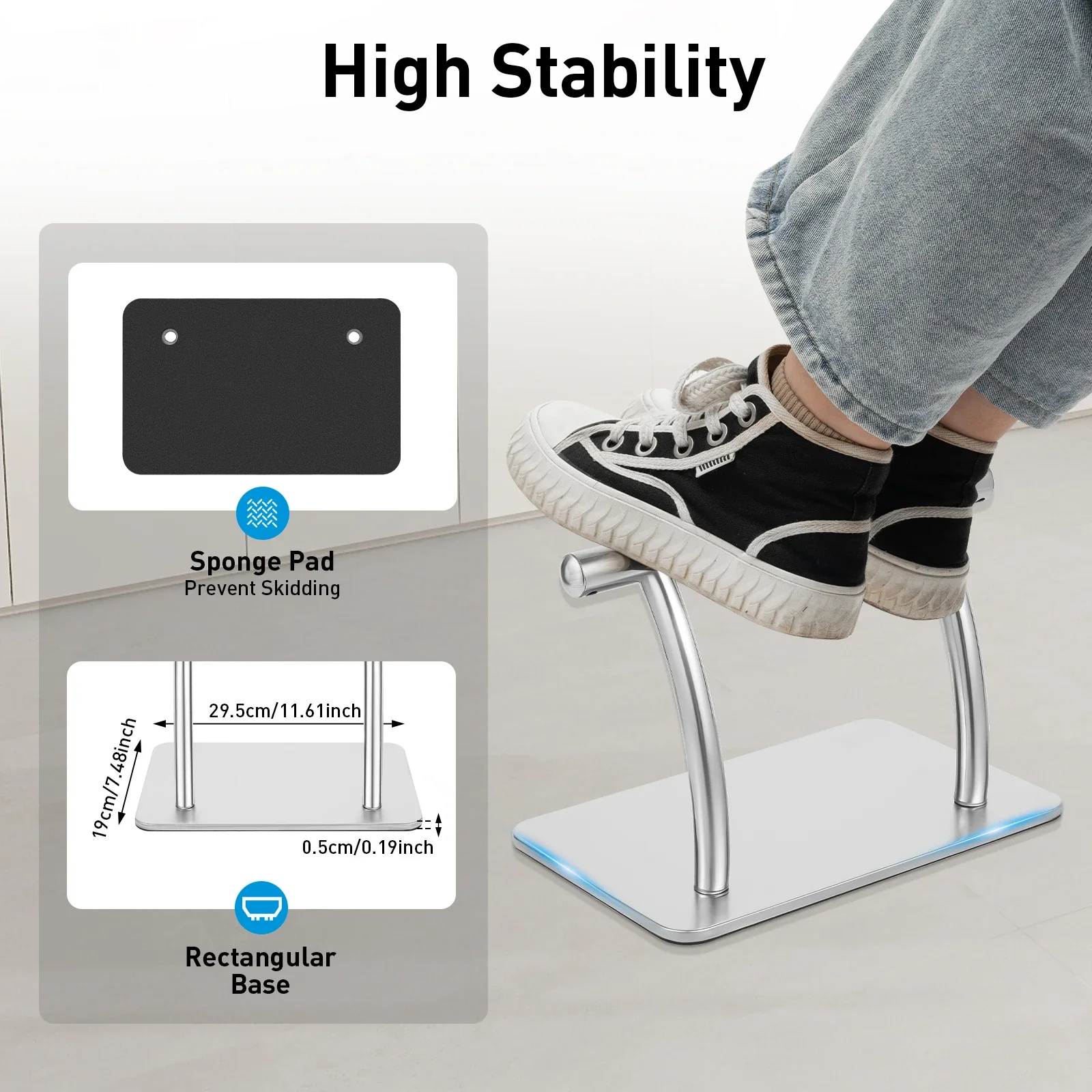Stainless Steel Foot Rest for  - Office Furniture Wholesale avaliação e preço