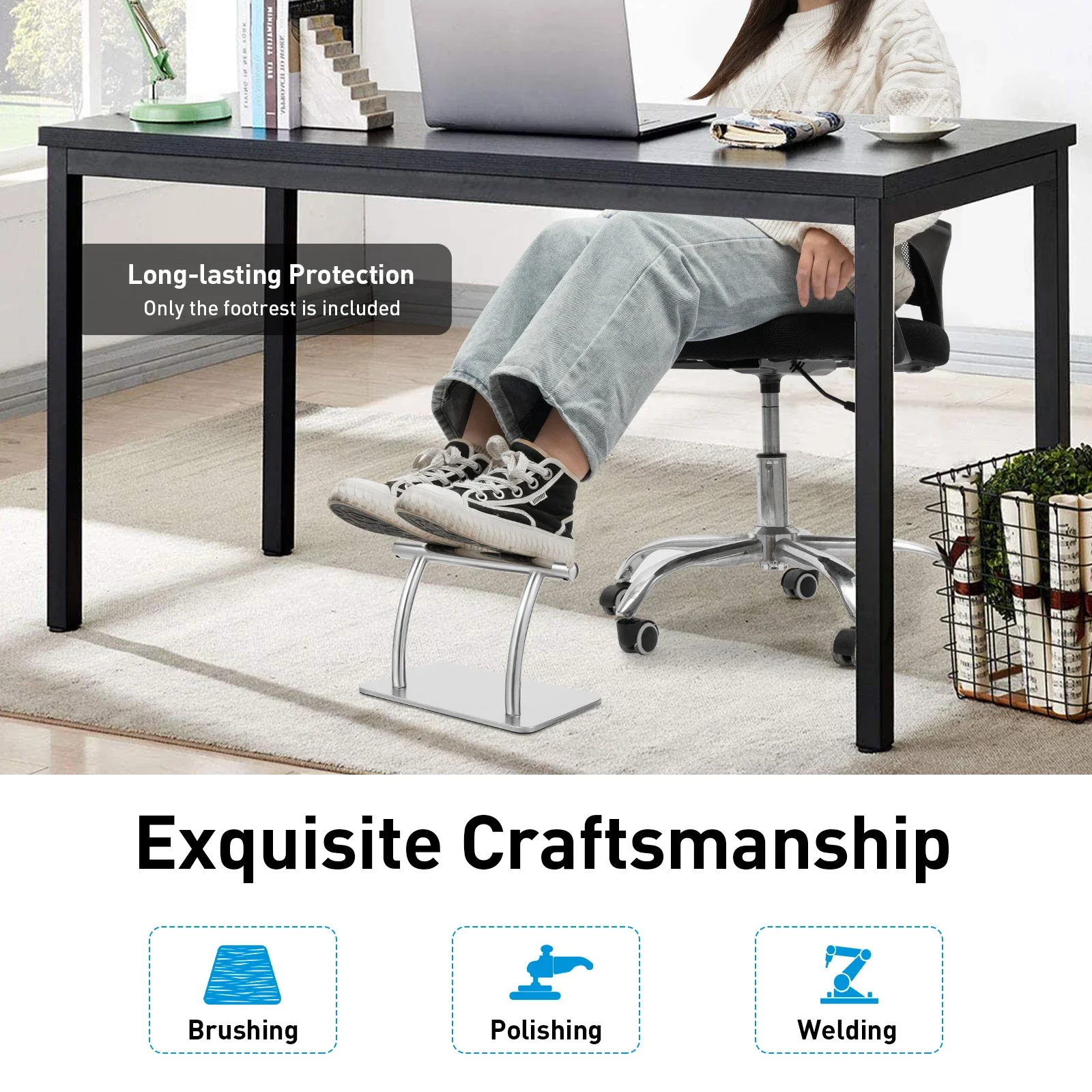 Stainless Steel Foot Rest for  - Office Furniture Wholesale avaliação e preço