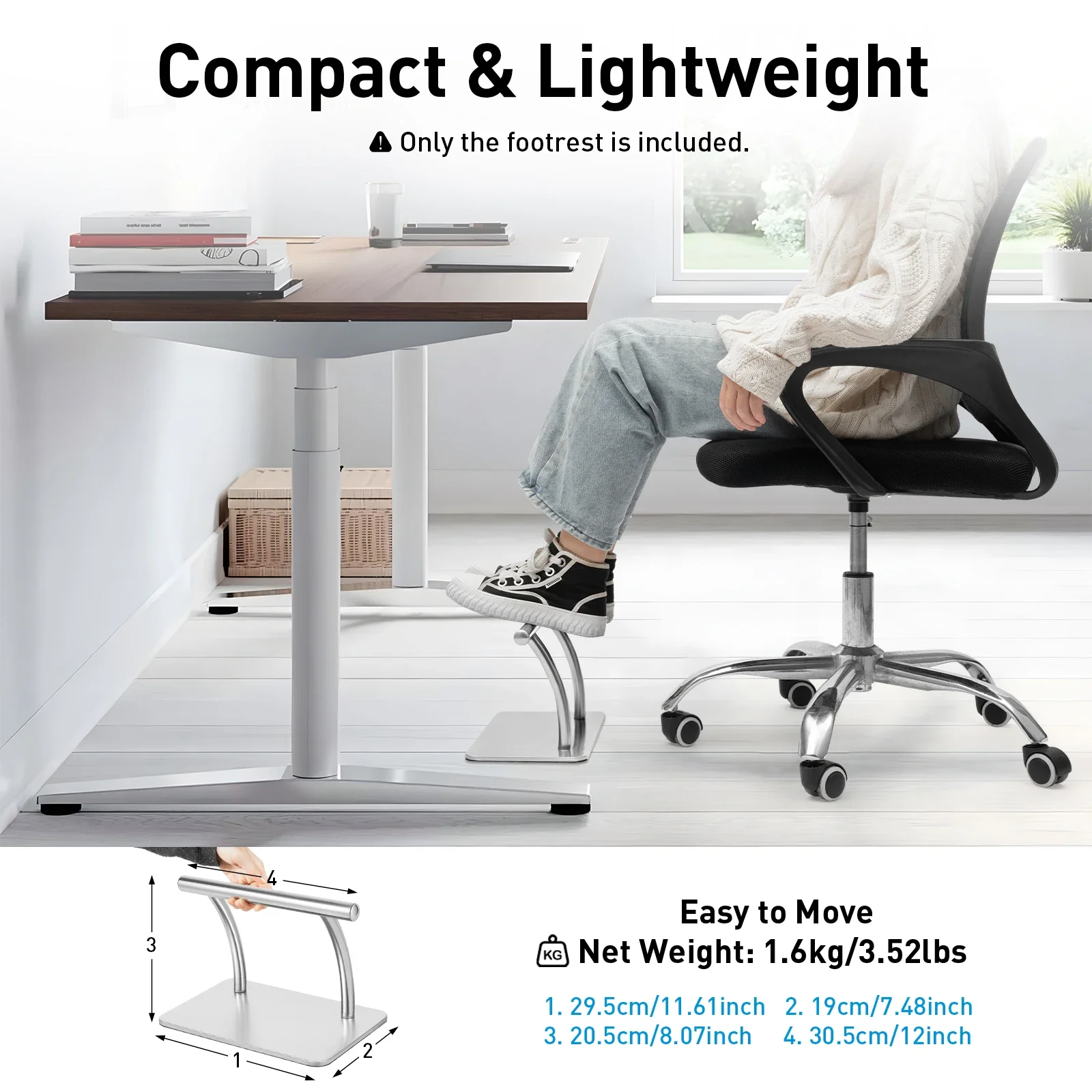 Stainless Steel Foot Rest for  - Office Furniture Wholesale avaliação e preço