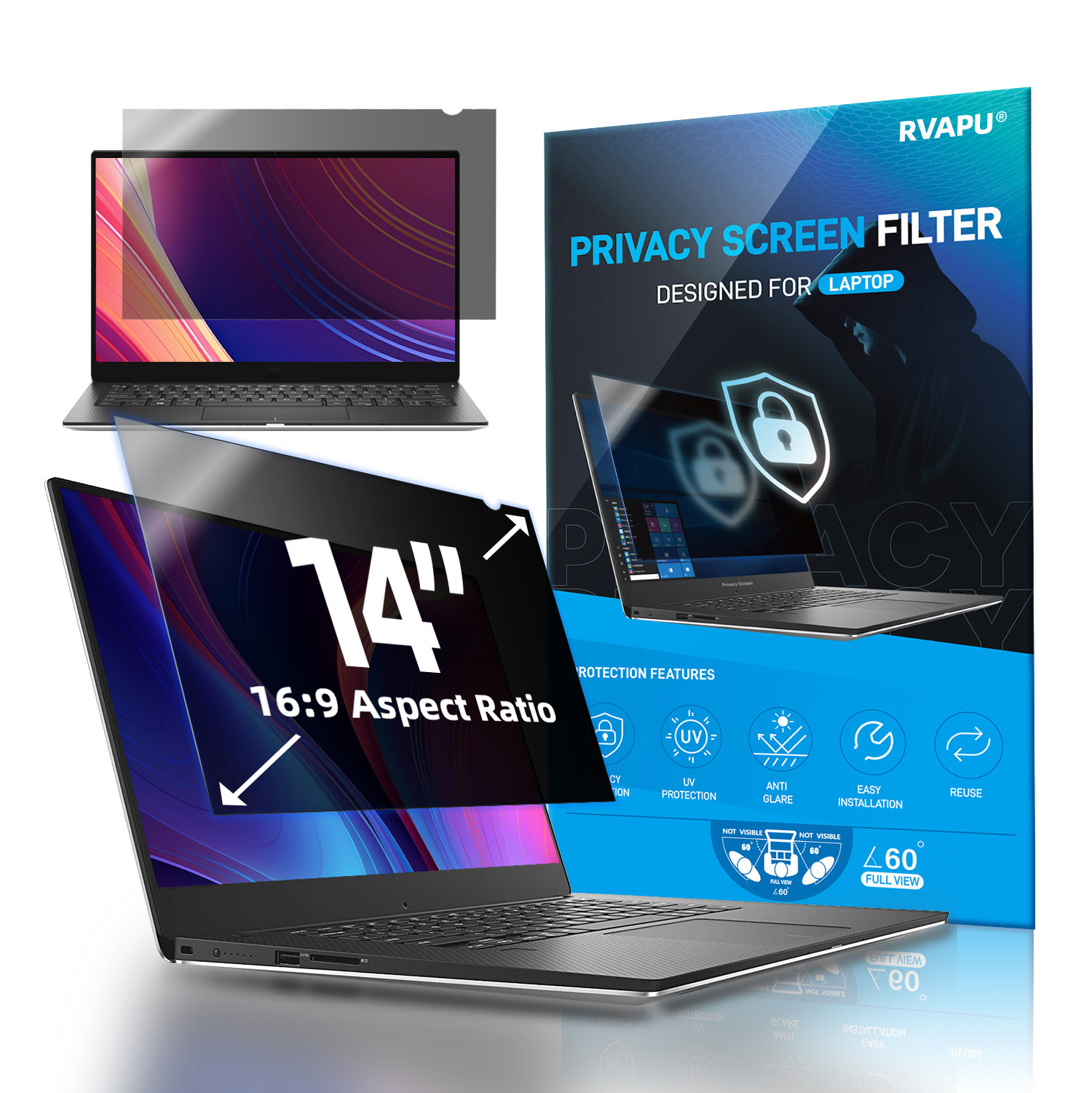 For Laptop 14 inch Privacy Ant - Monitor Privacy Filter avaliação e preço